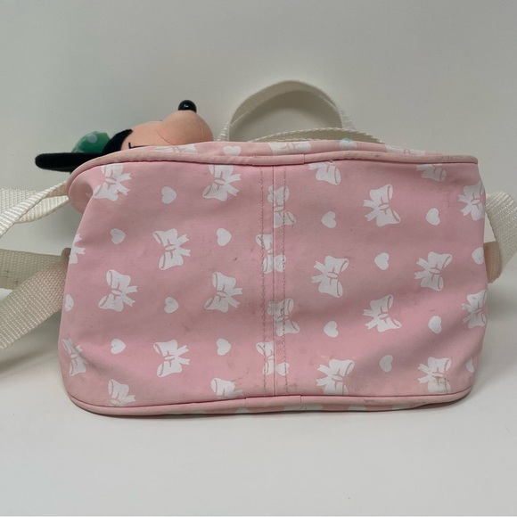 Vintage Minnie N Me Small Handbag Pink plush head straps zip top handle Disney - Picture 11 of 13